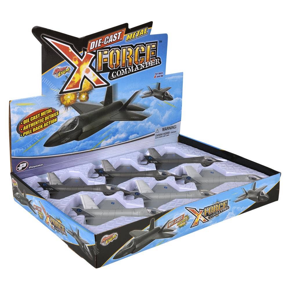 F-35 Lightning 7.5" Die-Cast Pull Back Toy