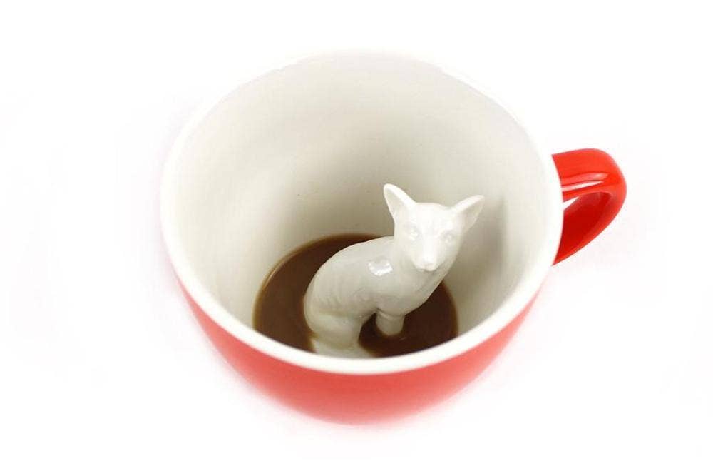 Fox 11 oz. (Red Orange) | Ceramic Mug Decor