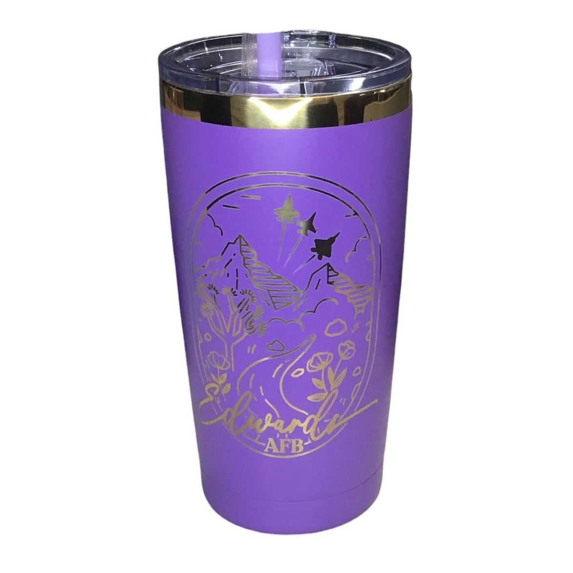 Edwards Boho Landscape Engraved Travel Mug