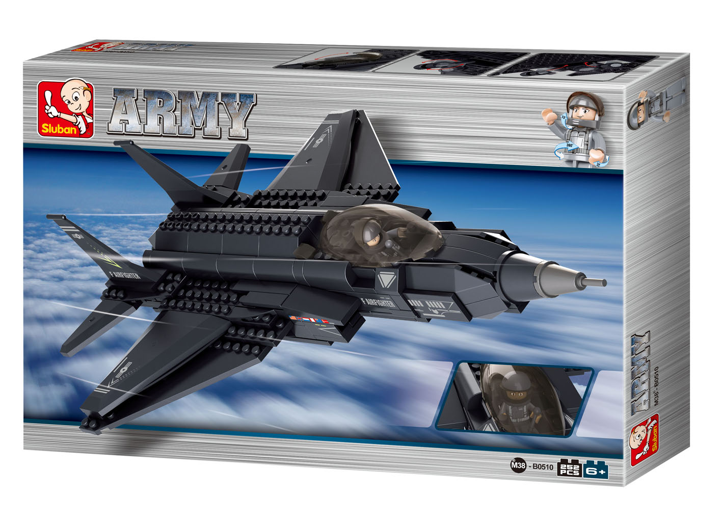 F-15 Eagle Building Brick Kit (252 Pcs)