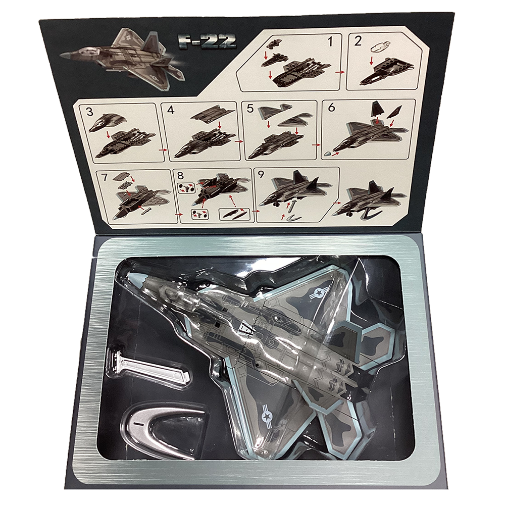 F-22 Raptor Pull-Back Brick Kit (1:100 Scale) Toy