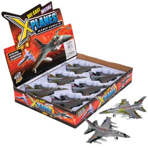 6" Diecast Pull Back F-16 Fighting Falcon