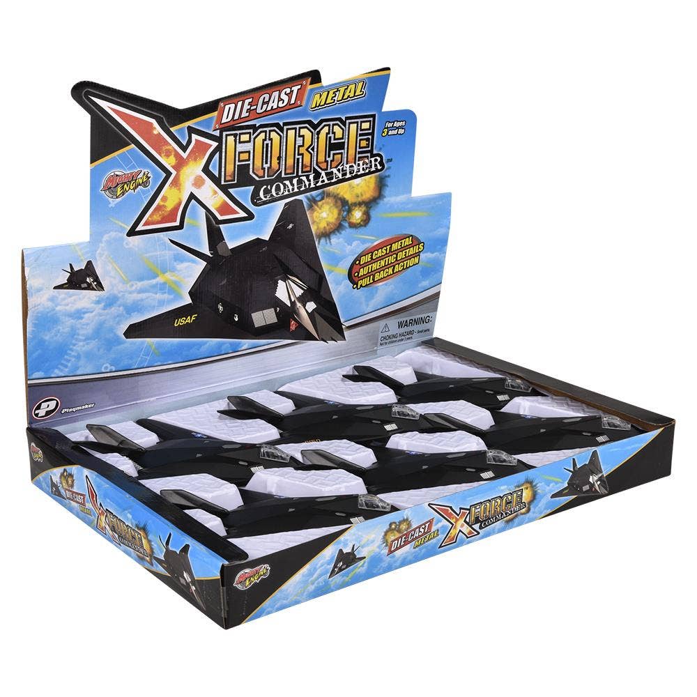 F-117 Nighthawk 8" Die-Cast Pull Back Toy