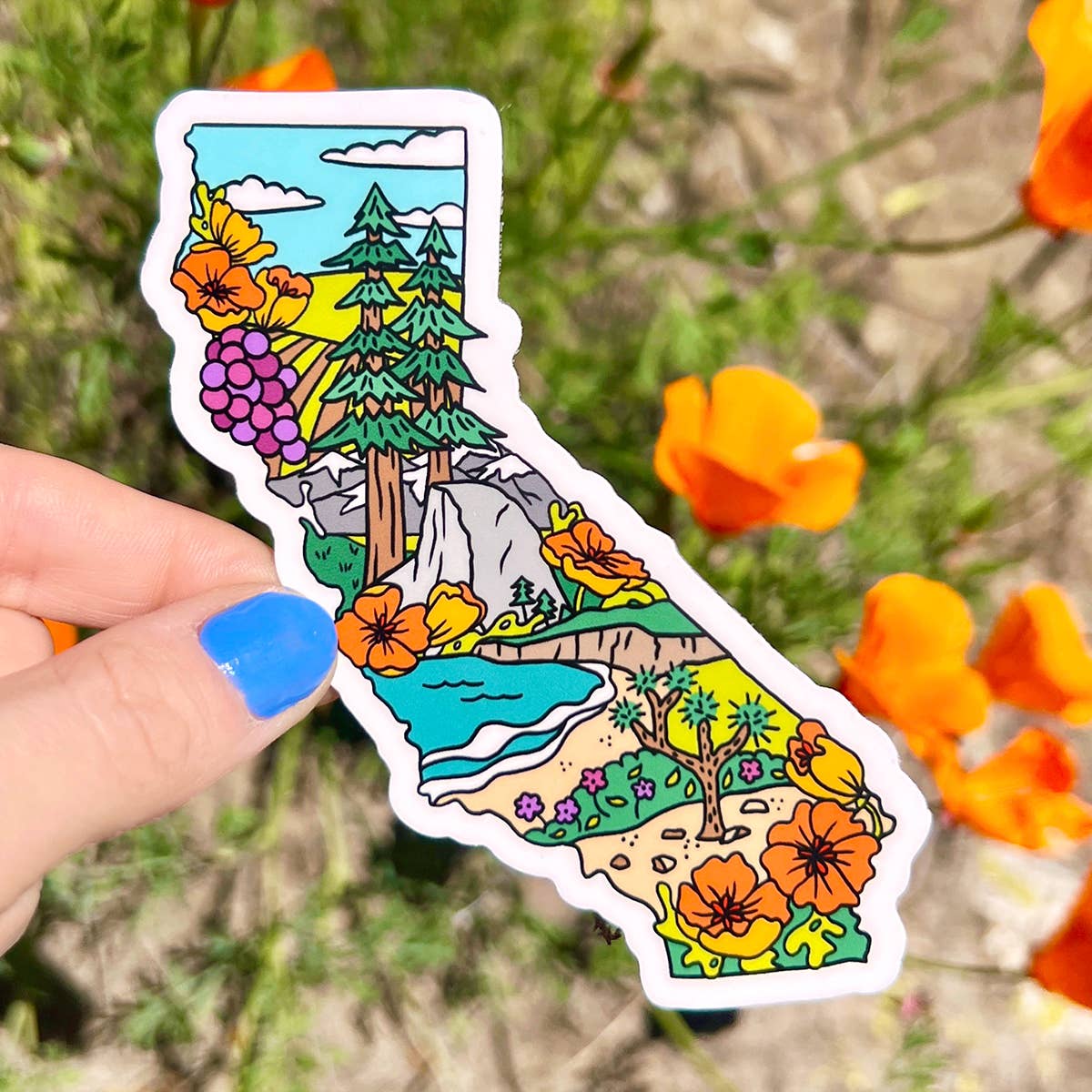 California State Landmarks Sticker