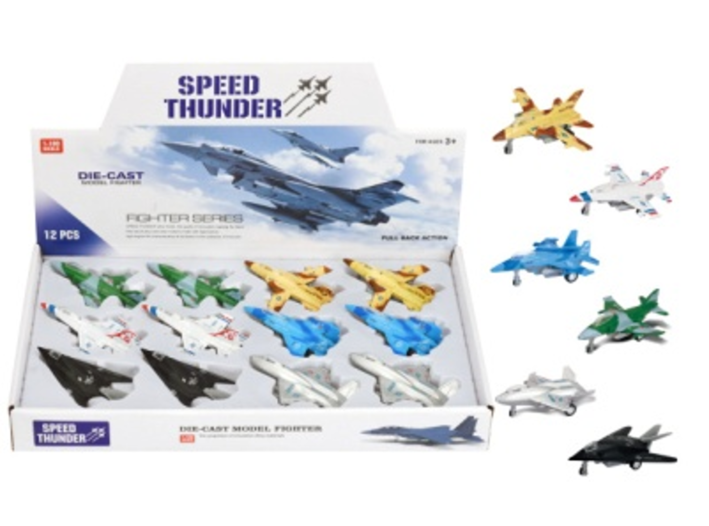 Die-Cast Small Military Fighter Jet