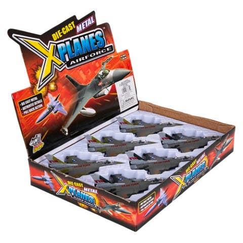 6" Diecast Pull Back F-16 Fighting Falcon