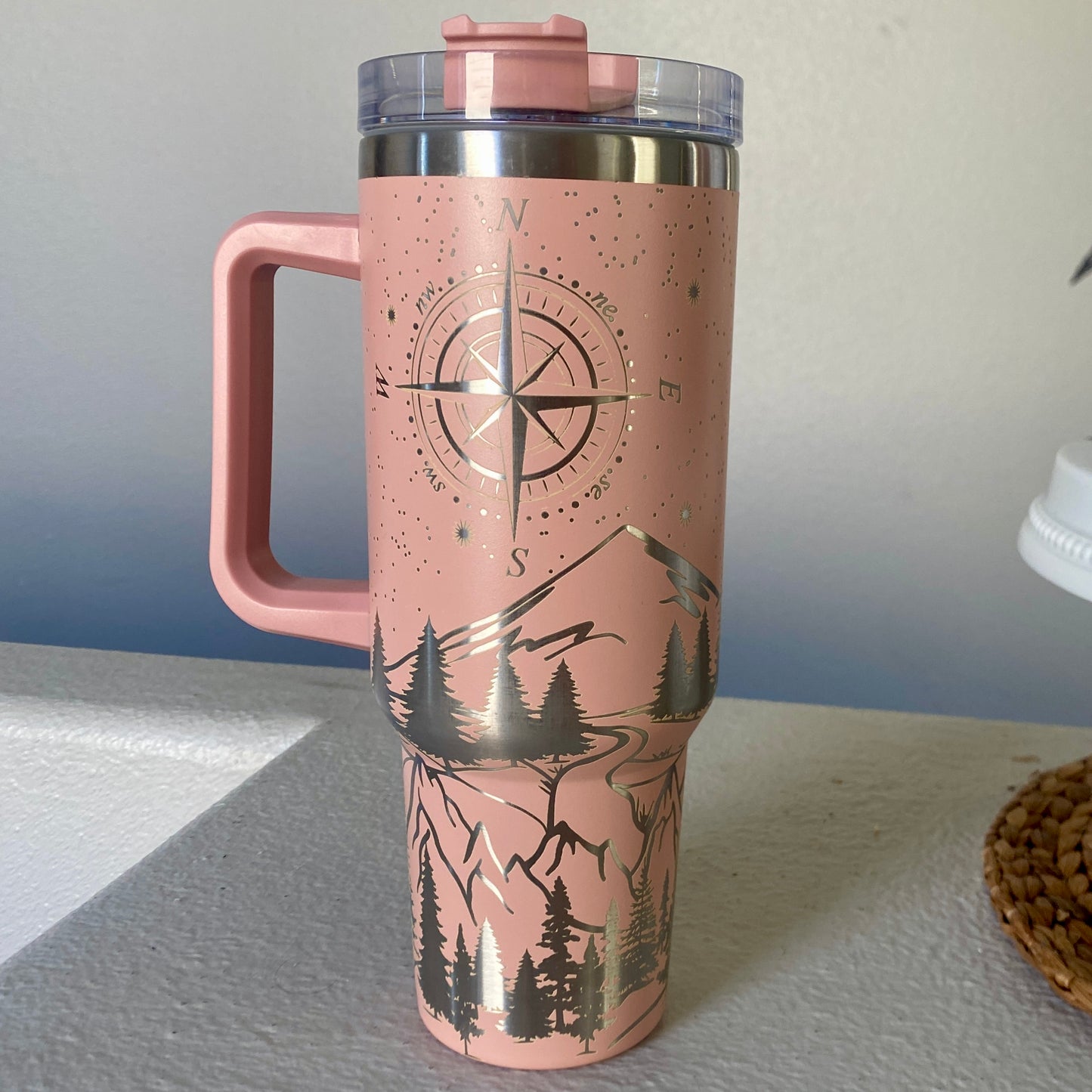 Not All Who Wander Are Lost Engraved Car Cup