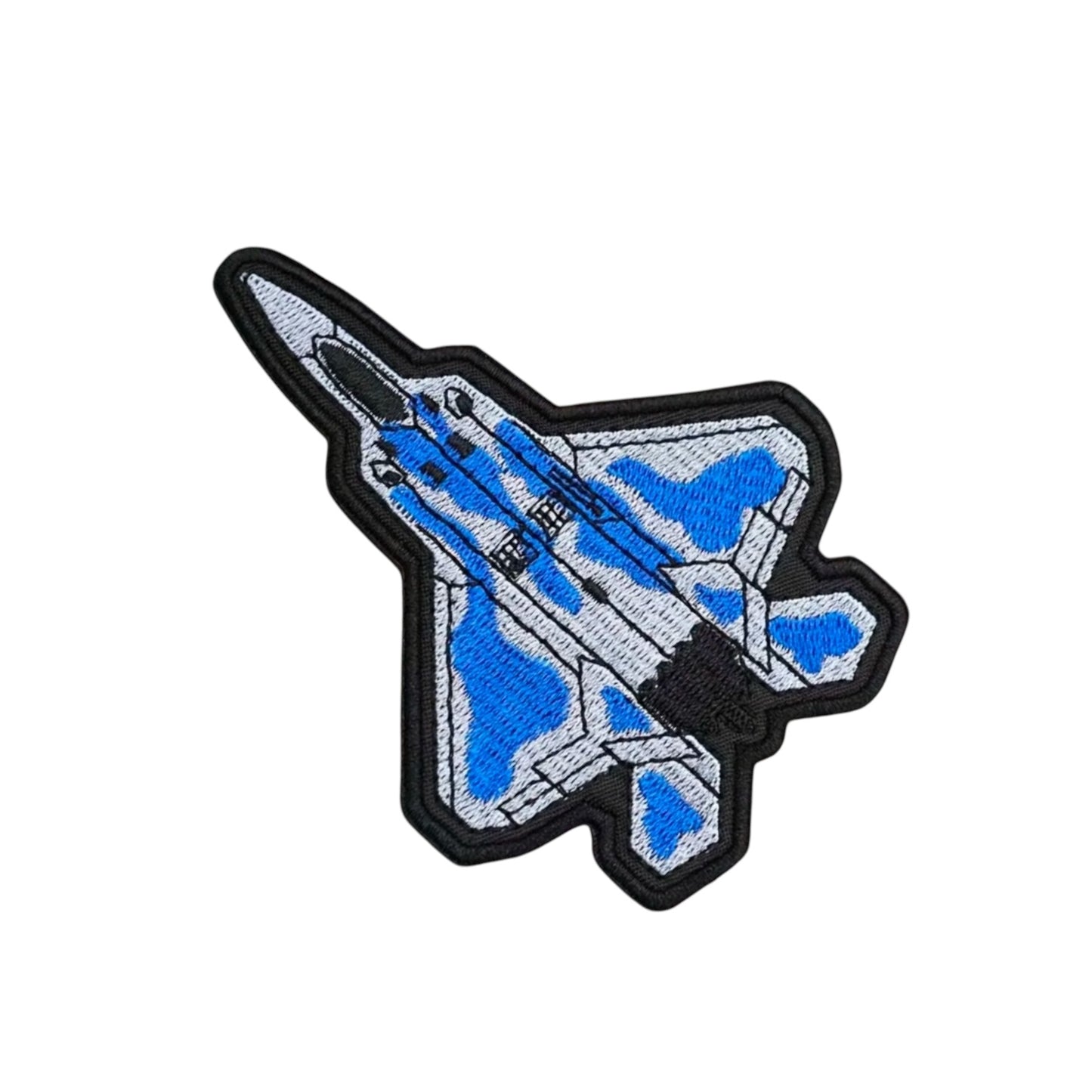 F-22 Raptor Embroidered Patch with Hook and Loop Backing