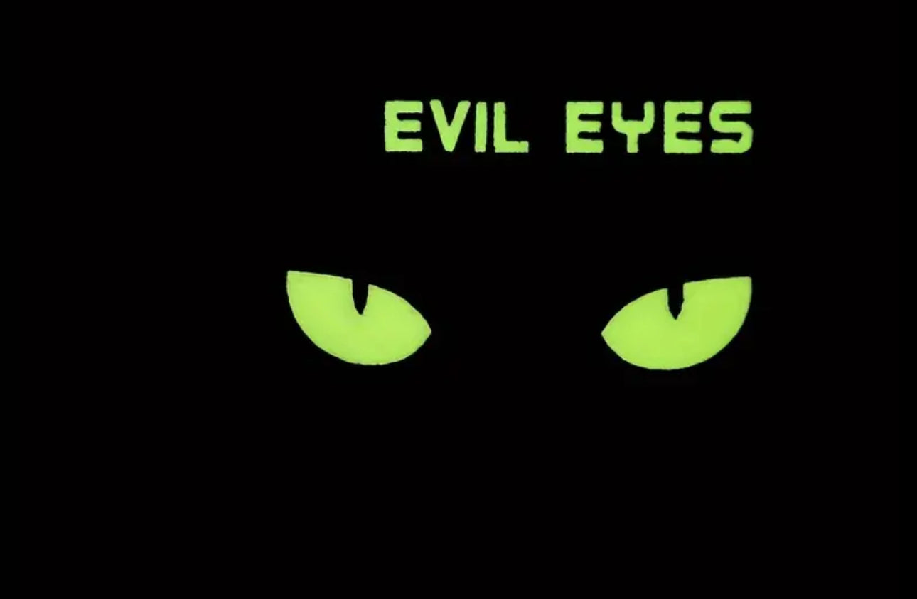 Evil Eyes IR Reflective Patch with Hook and Loop Backing