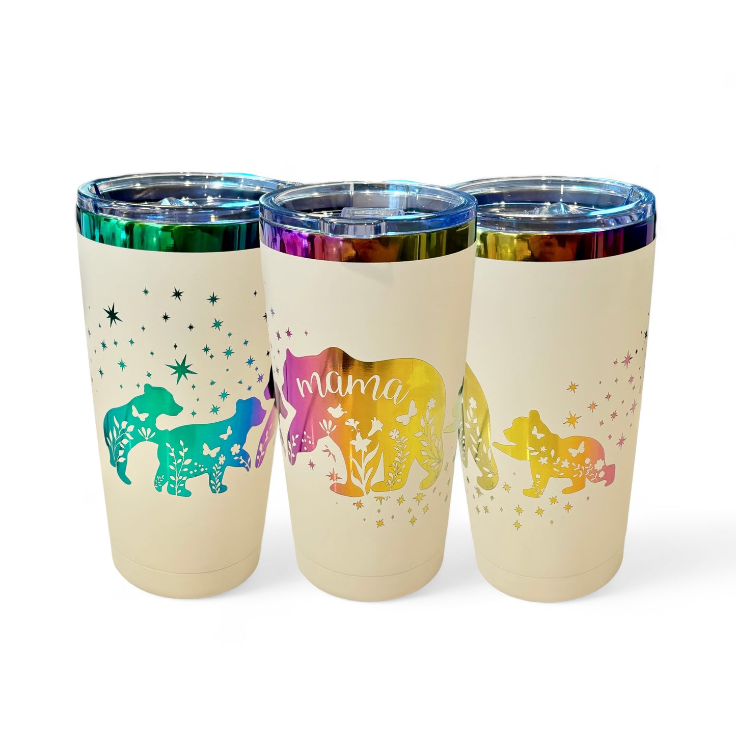 Mama Bear with Cubs Travel Mug