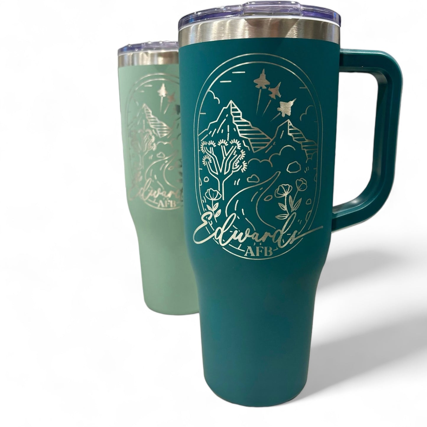 Edwards Boho Landscape Engraved Car Cup