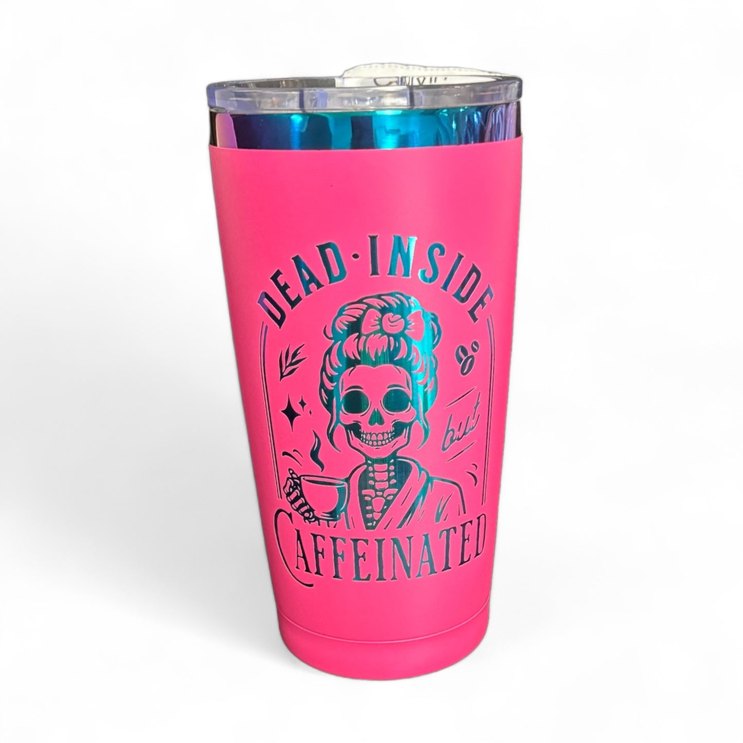 Dead Inside But Caffeinated Travel Mug