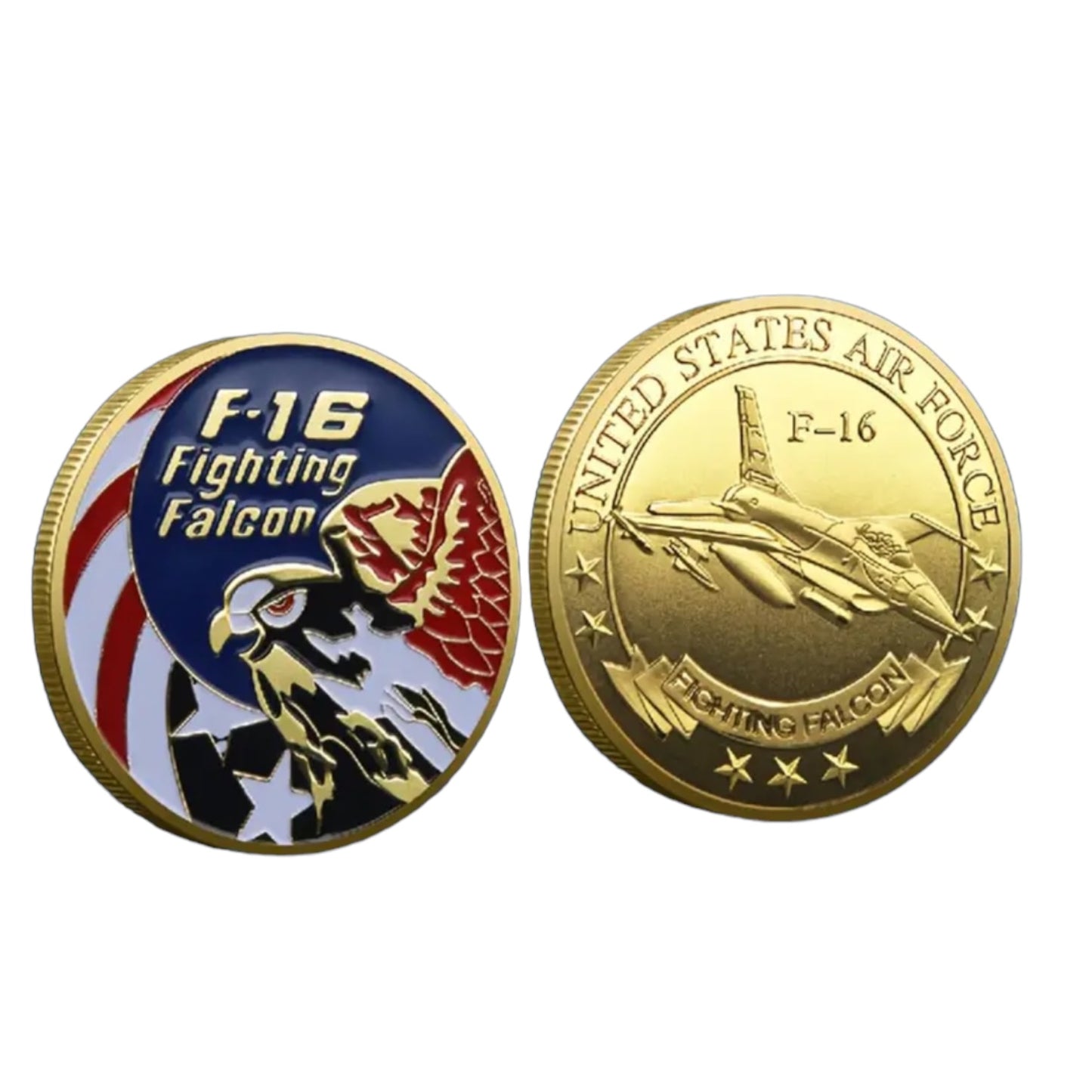 F-16 Fighting Falcon Round Challenge Coin