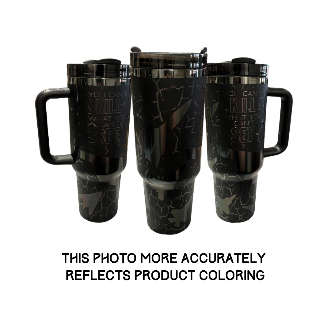 Stealth Superiority Engraved Car Cup