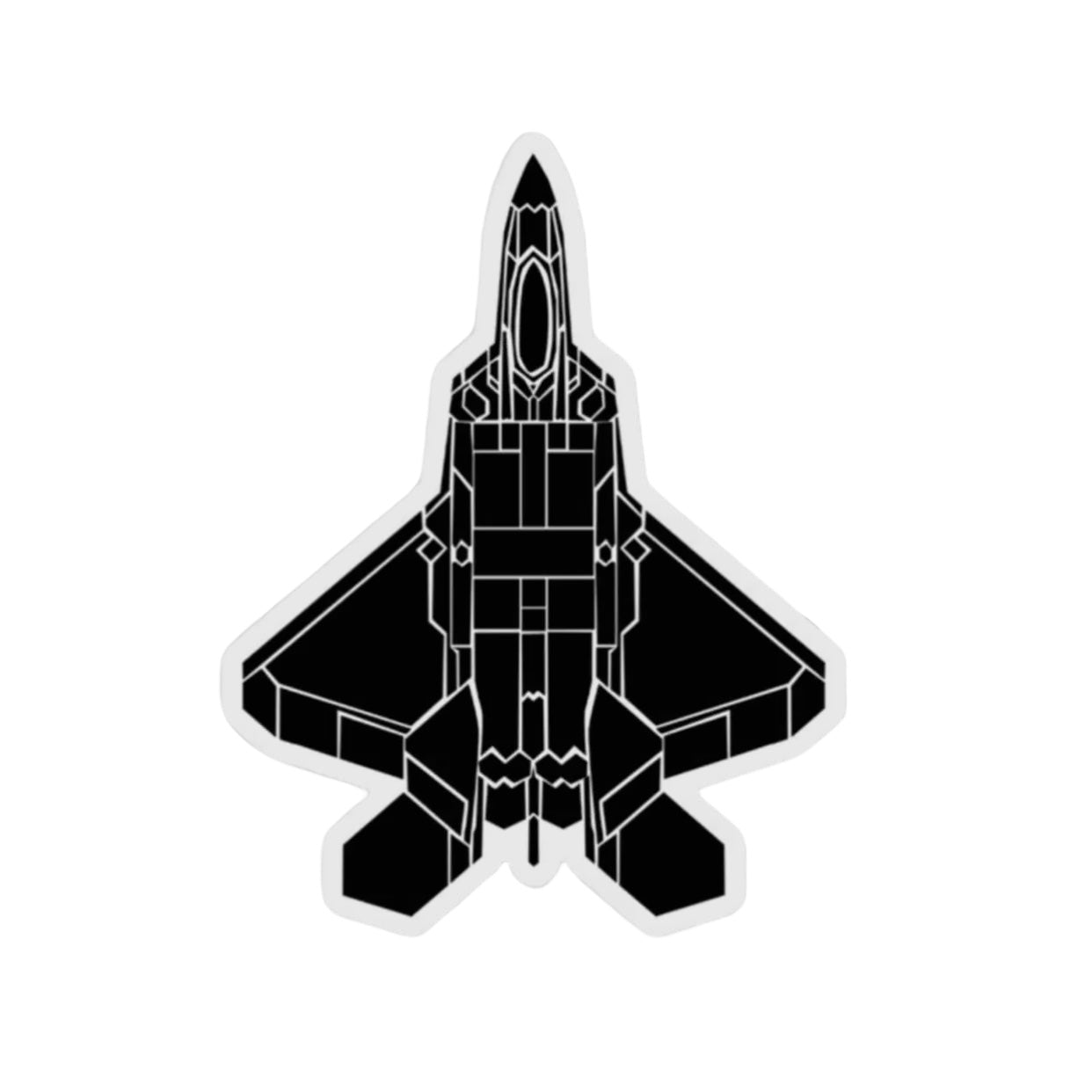 F-22 Raptor Top View Sticker