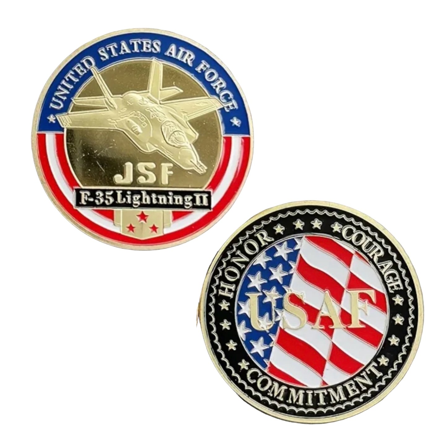 F-35 Lightning JSF Round Challenge Coin