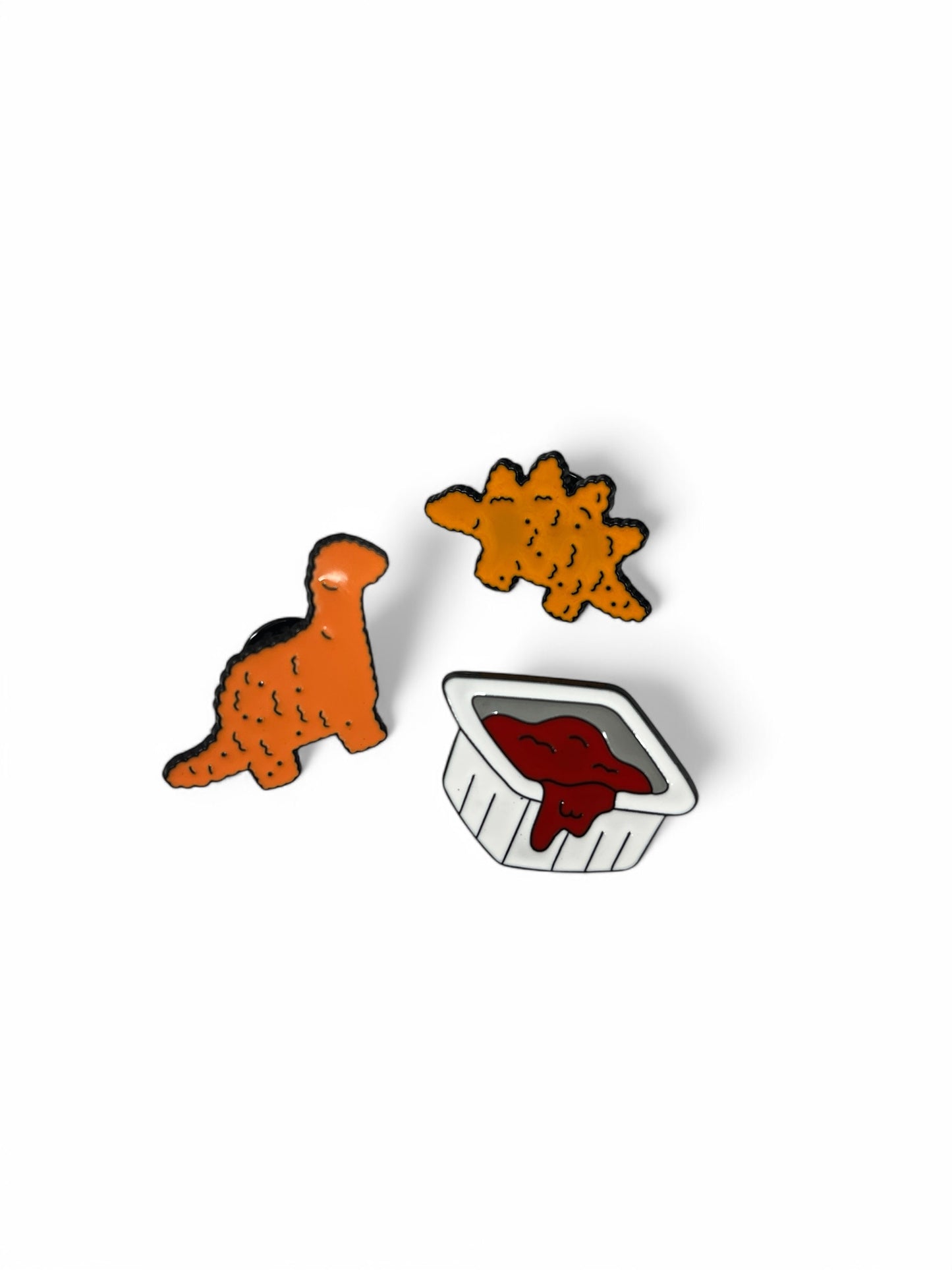 Dino Nuggets Enamel Pin Set