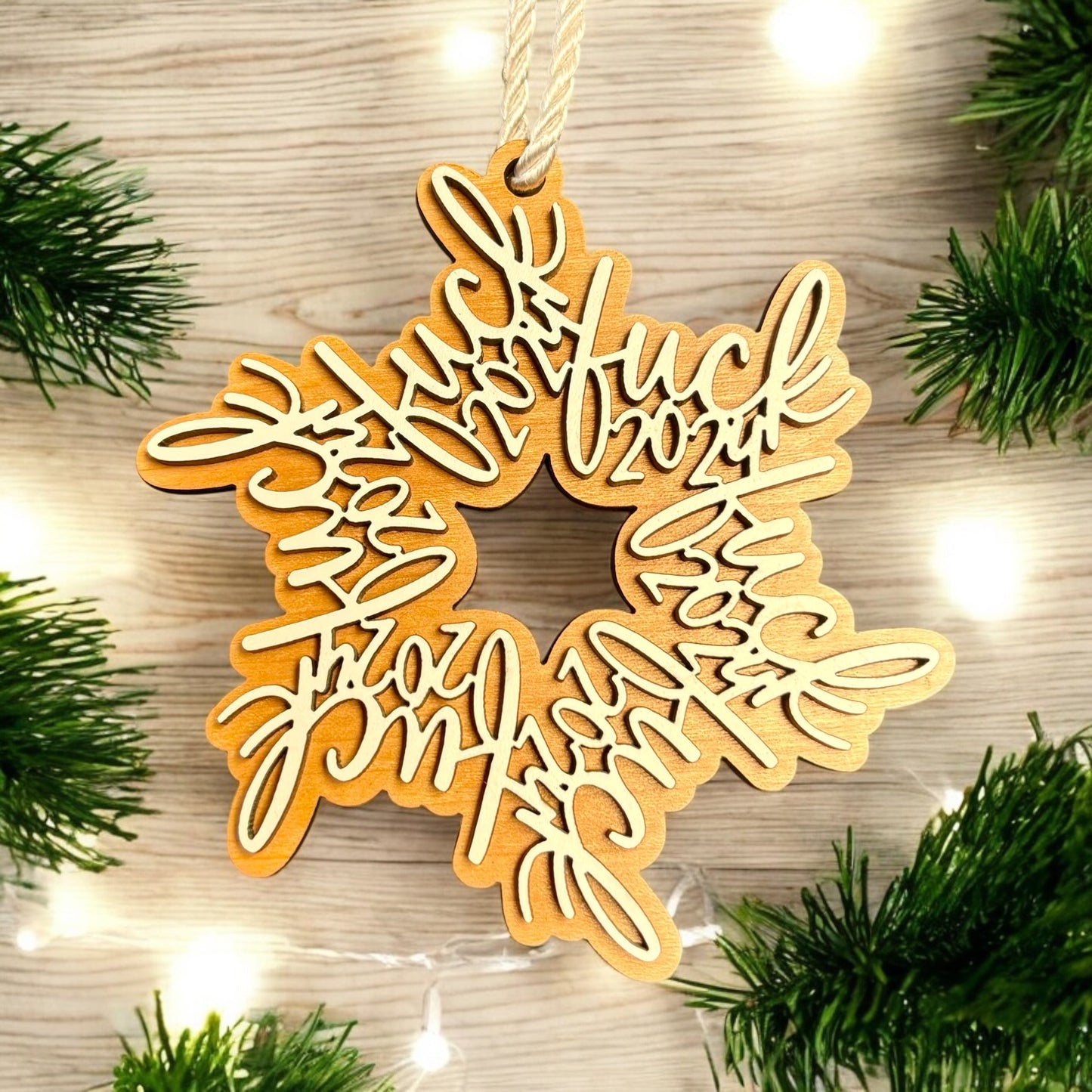 F* 2024 Snowflake Ornament
