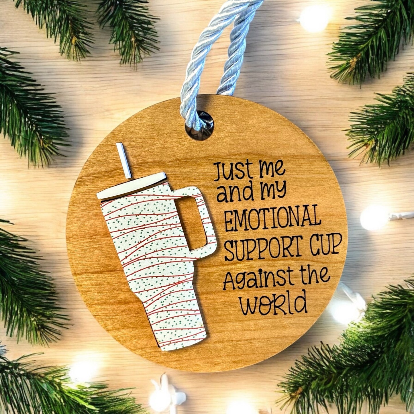 Emotional Support Cup Ornament