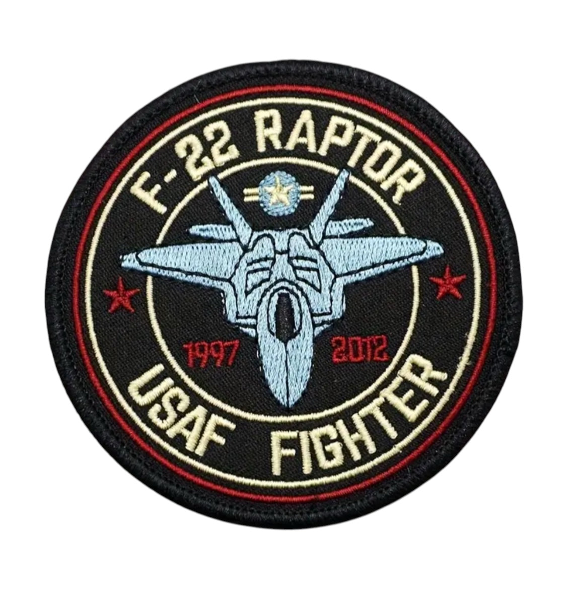 F-22 Raptor Round Hook and Loop Patch