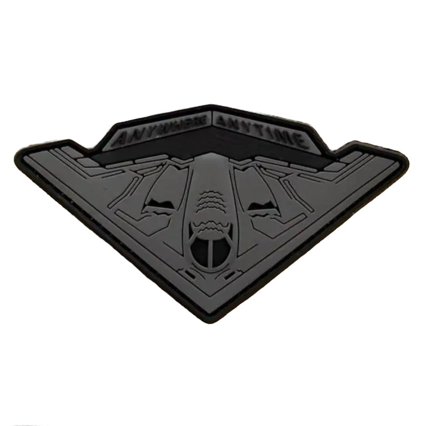 B-2 Spirit “Anywhere, Anytime” PVC Patch with Hook and Loop Backing