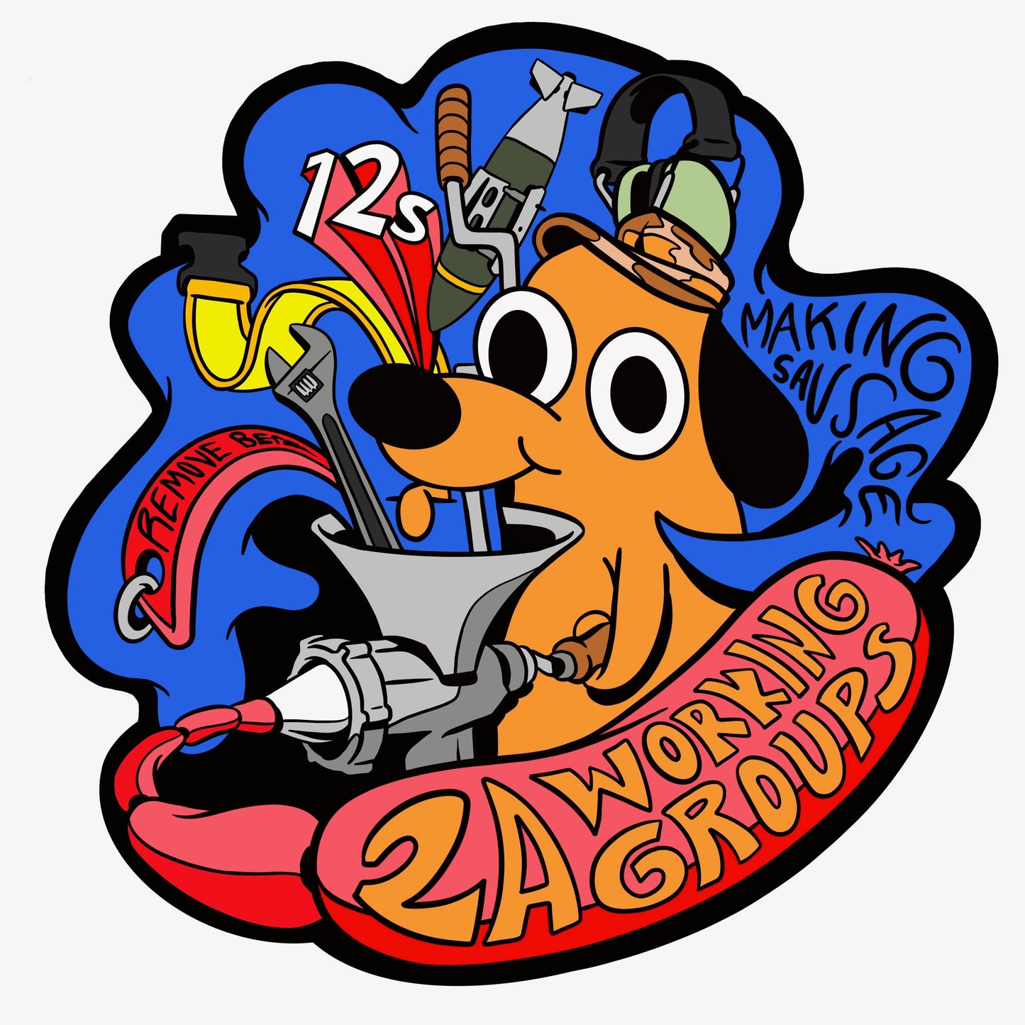“Making Sausage” 2A Working Group 4” PVC Patch PREORDER