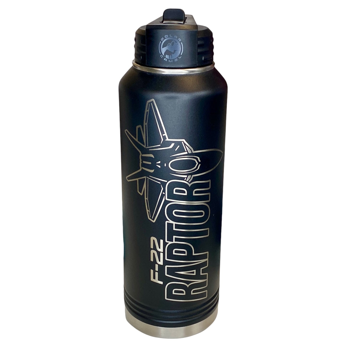 F-22 Raptor Top View Water Bottle