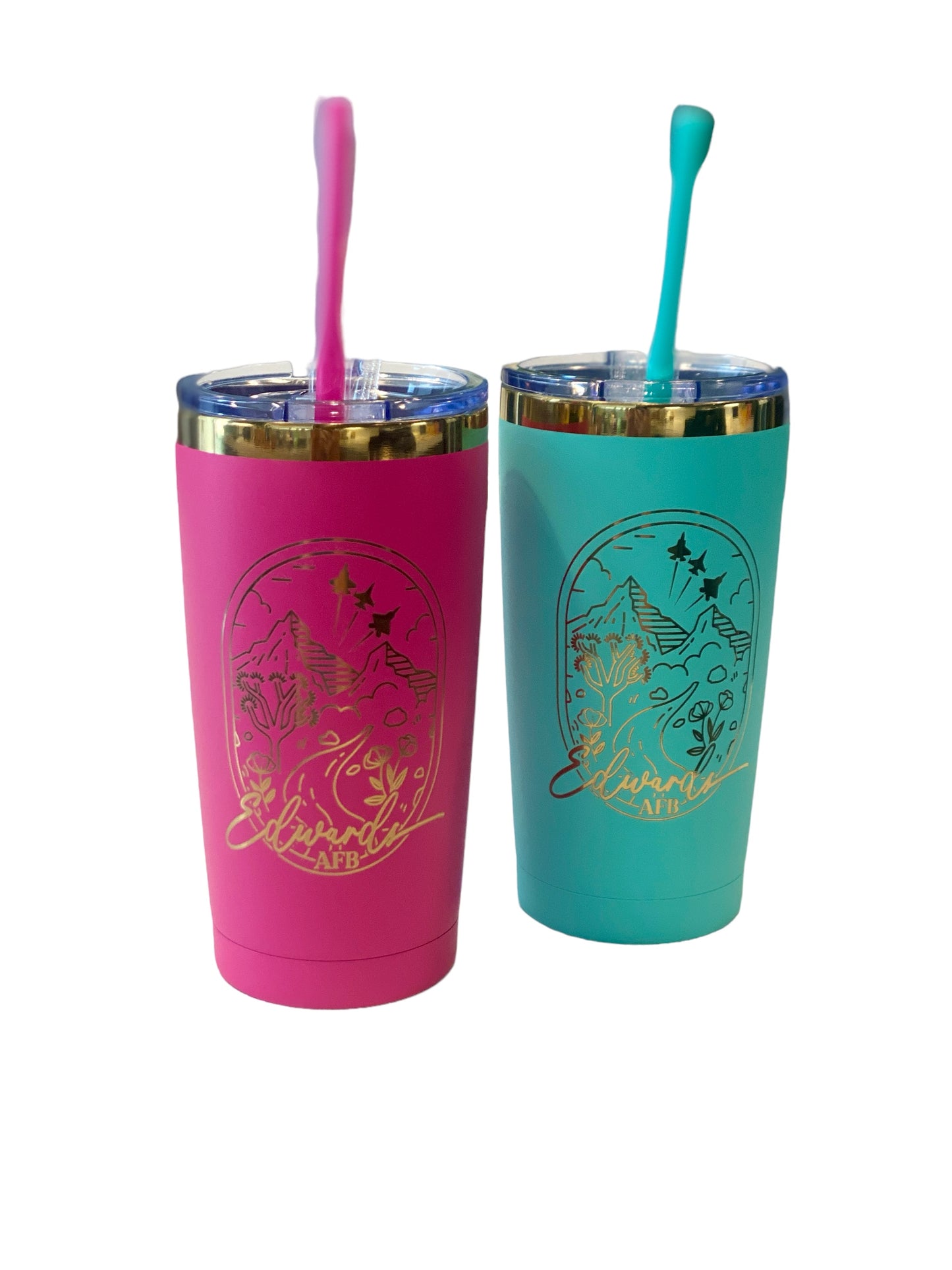 Edwards Boho Landscape Engraved Travel Mug