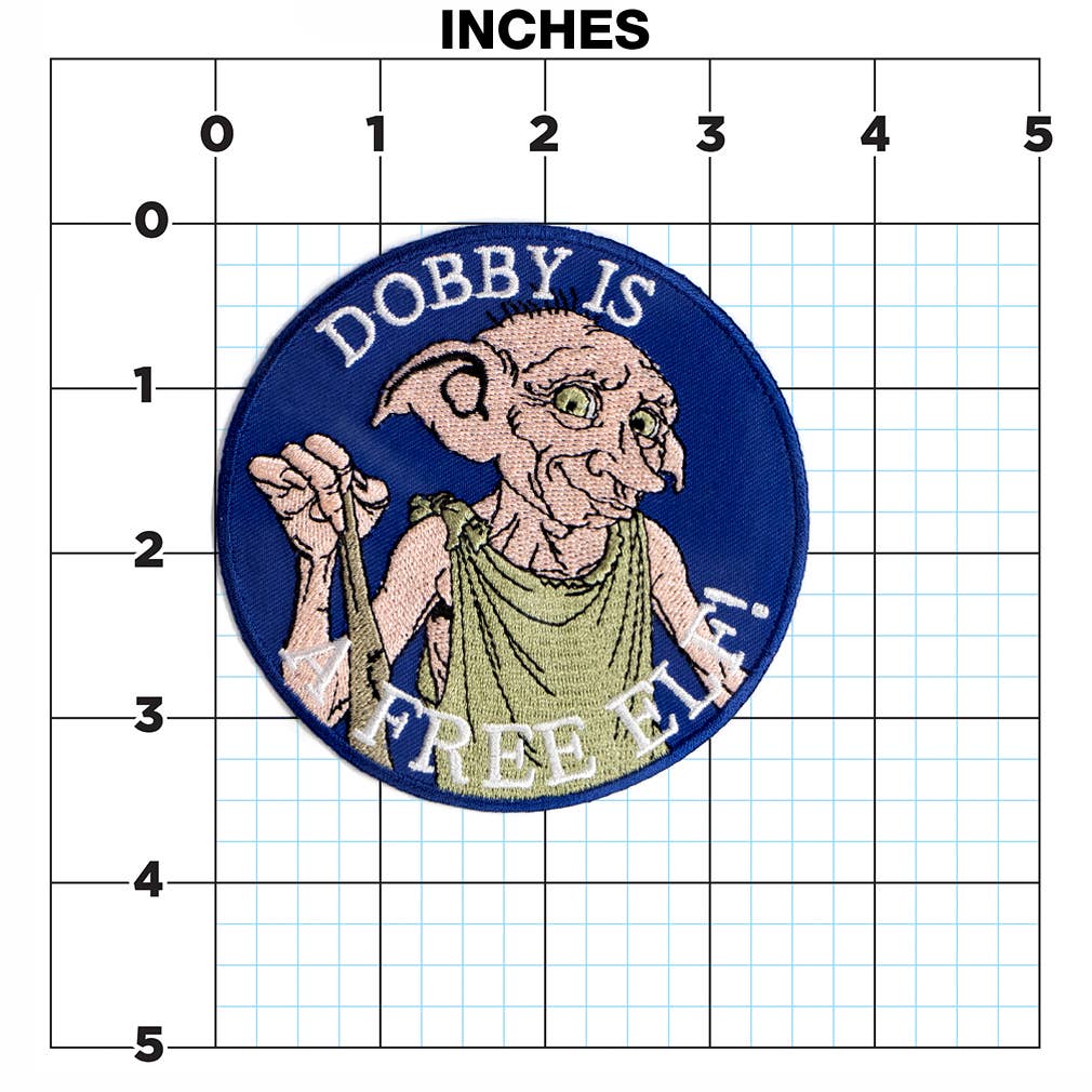 Harry Potter Dobby is a Free Elf Iron On Patch