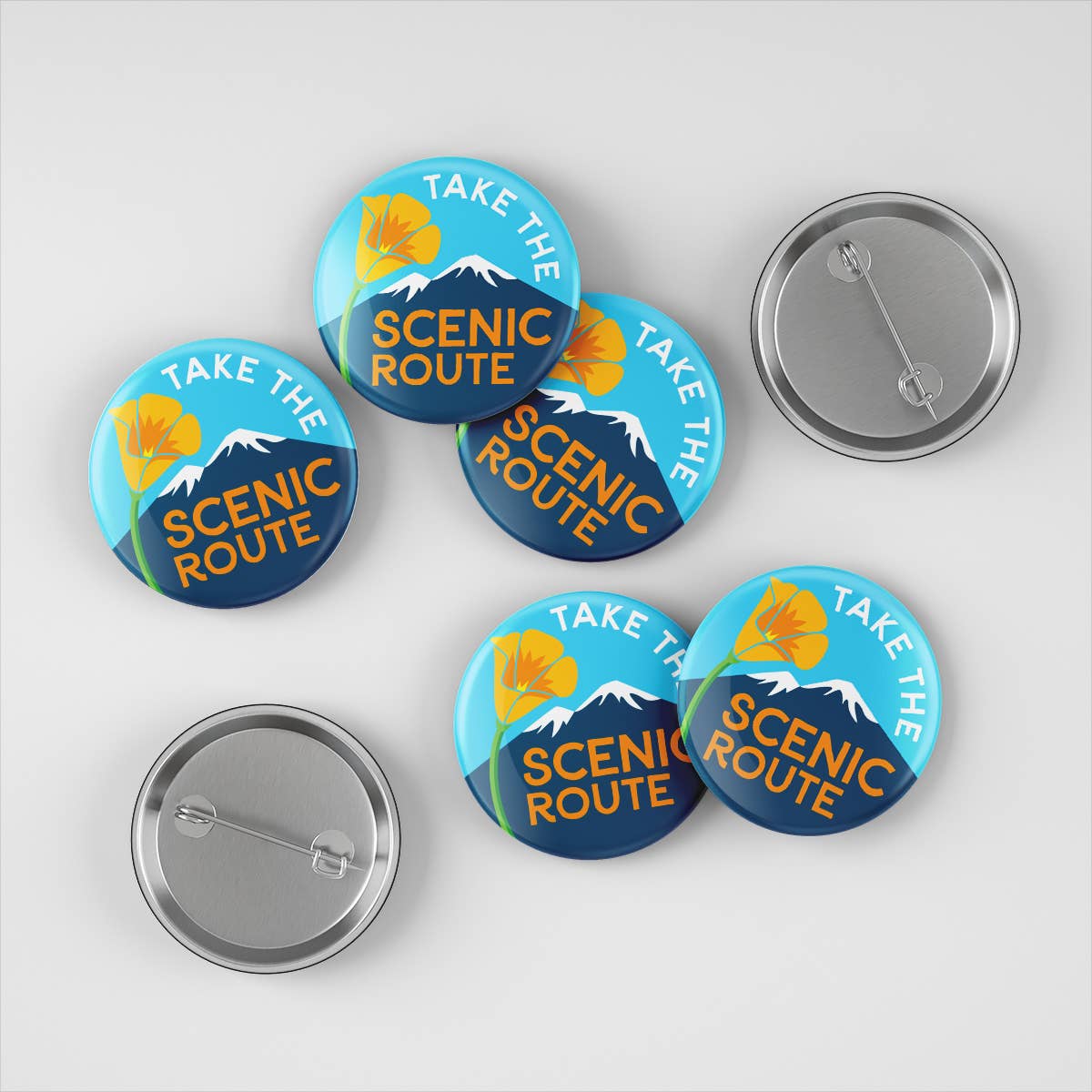 Scenic Mountain Button