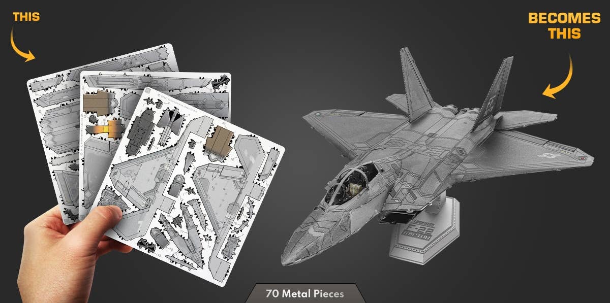 F-22 Raptor Metal Earth Model Kit