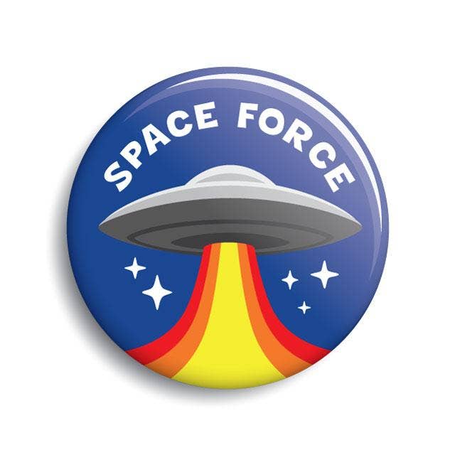 Space Force Button Pin