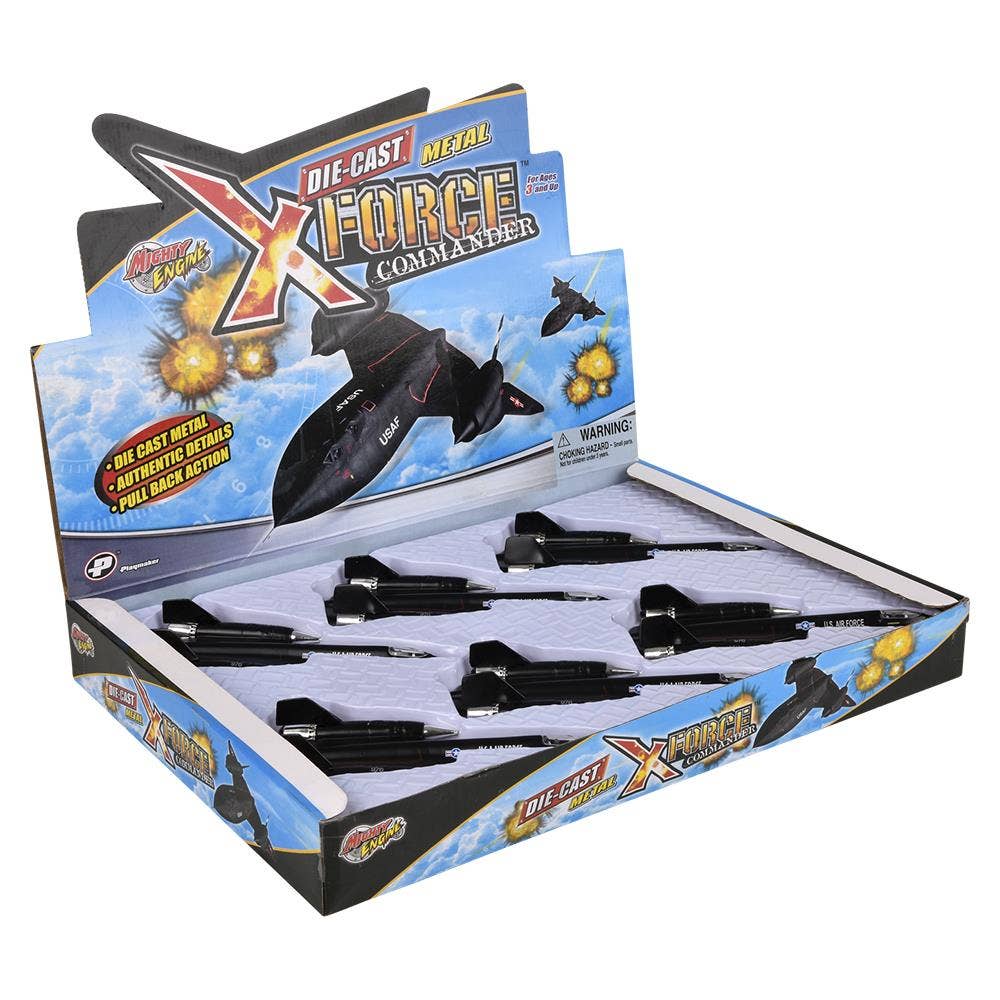 SR-71 Blackbird 8" Die-Cast Pull Back Toy