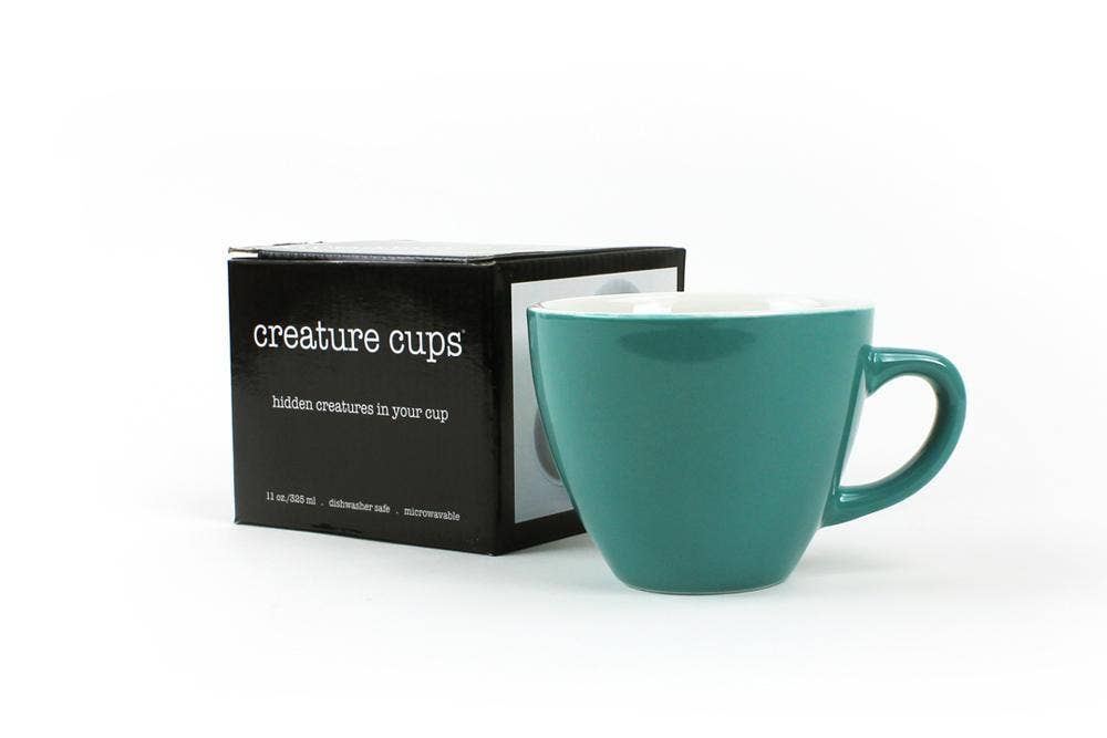 Hedgehog 11 oz. (Aqua Green) Cute Ceramic Coffee Mug