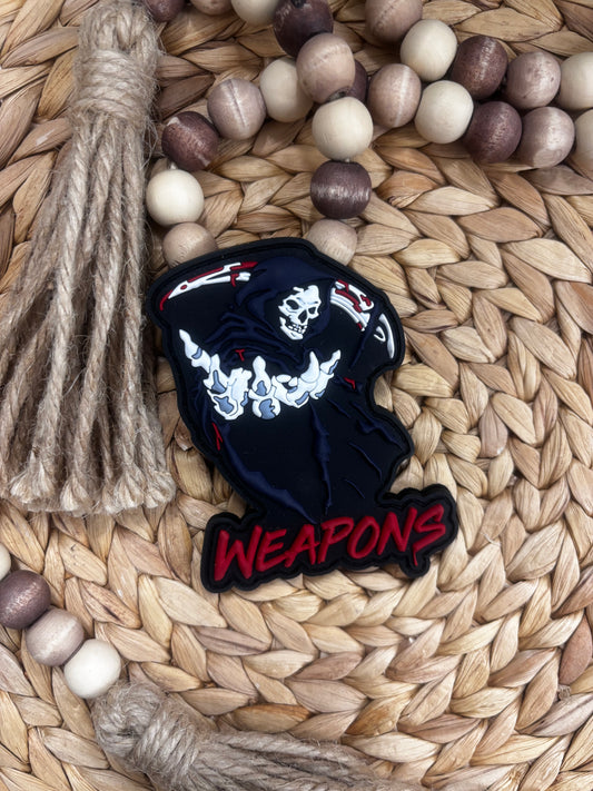 Weapons novelty PVC patch