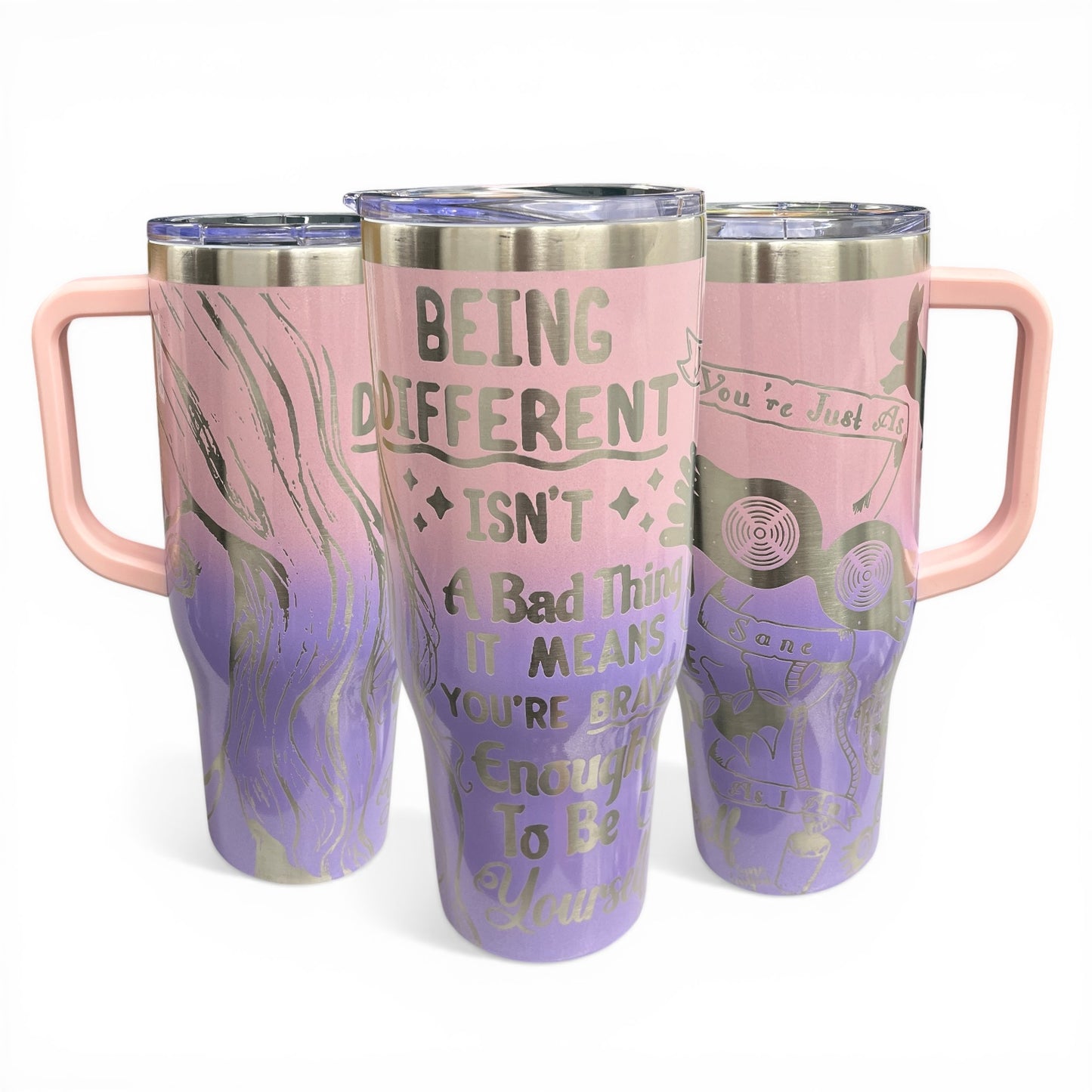 Being Different Luna Engraved Car Cup