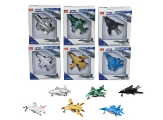 Assorted Die-Cast Small Military Fighter Jets