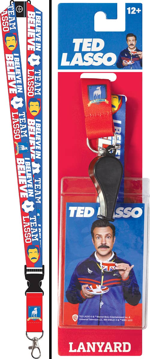 Ted Lasso Breakaway Lanyard with Whistle and ID Holder