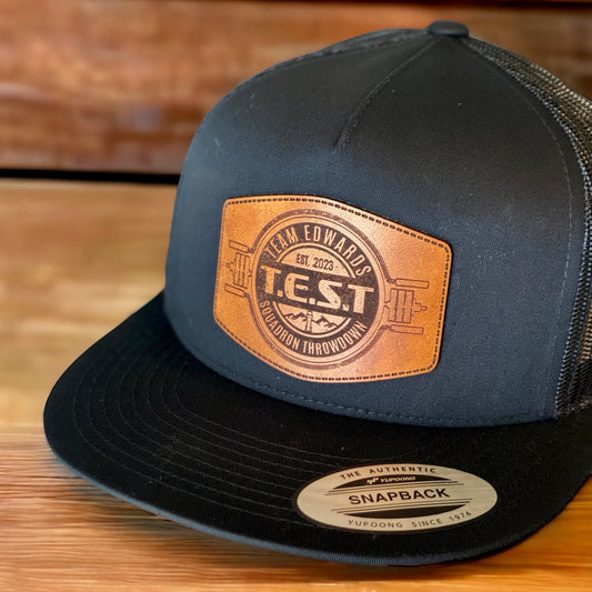 TEST Fitness Challenge Leather Patch Hat