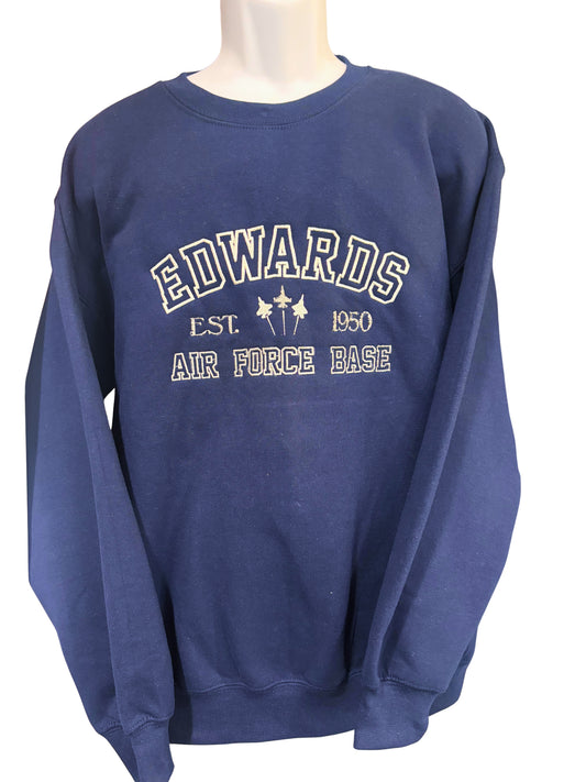 Navy Edwards Crewneck Sweatshirt