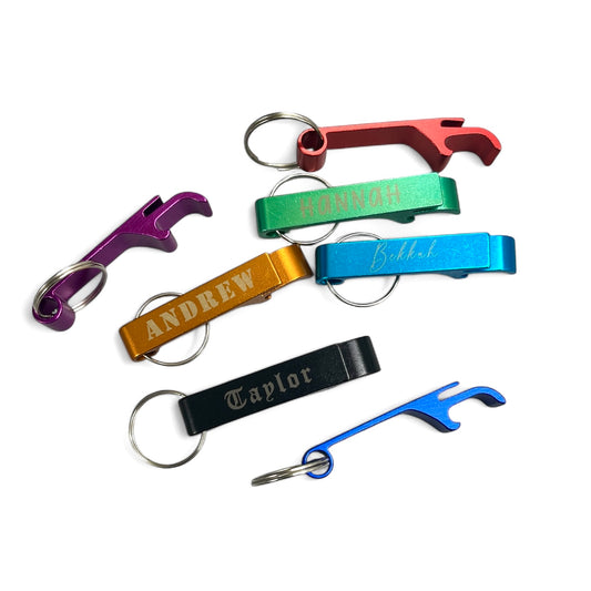 Personalized Metal Bottle Opener Keychain
