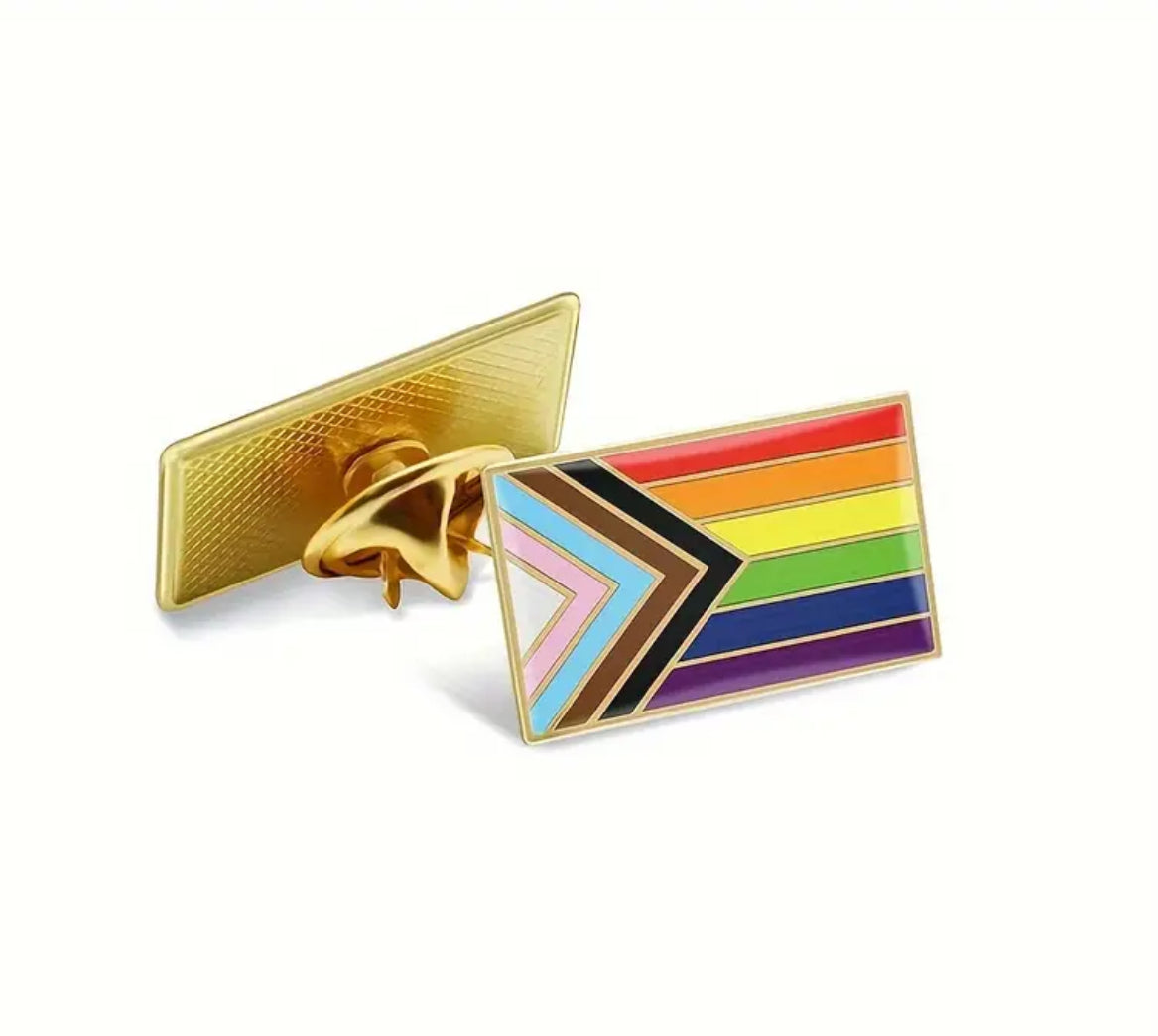 Progress Flag Pride Enamel Lapel Pin