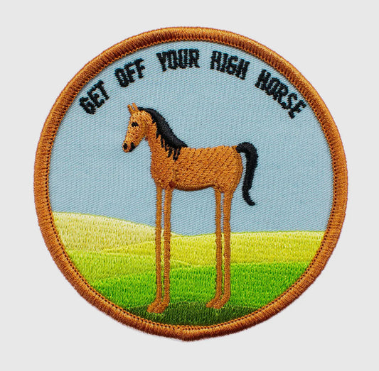 High Horse (Hook & Loop) Embroidered Patch