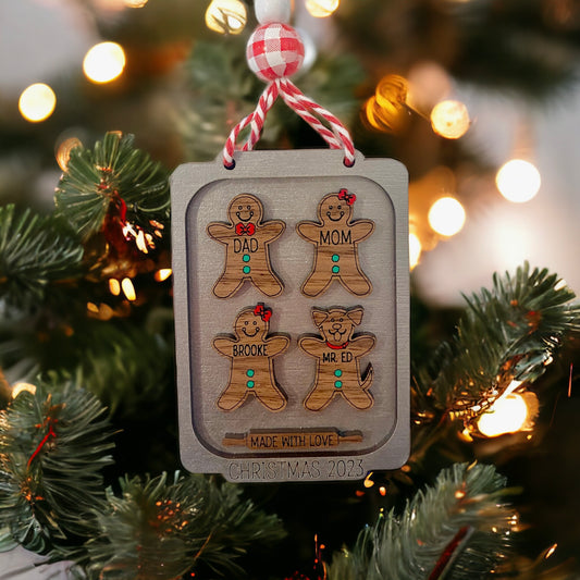 Make Your Own Gingerbread Family Ornament