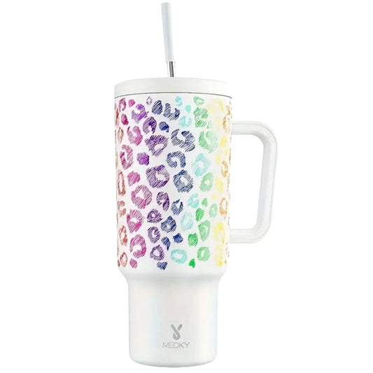 Rainbow Leopard Printed Car Cup