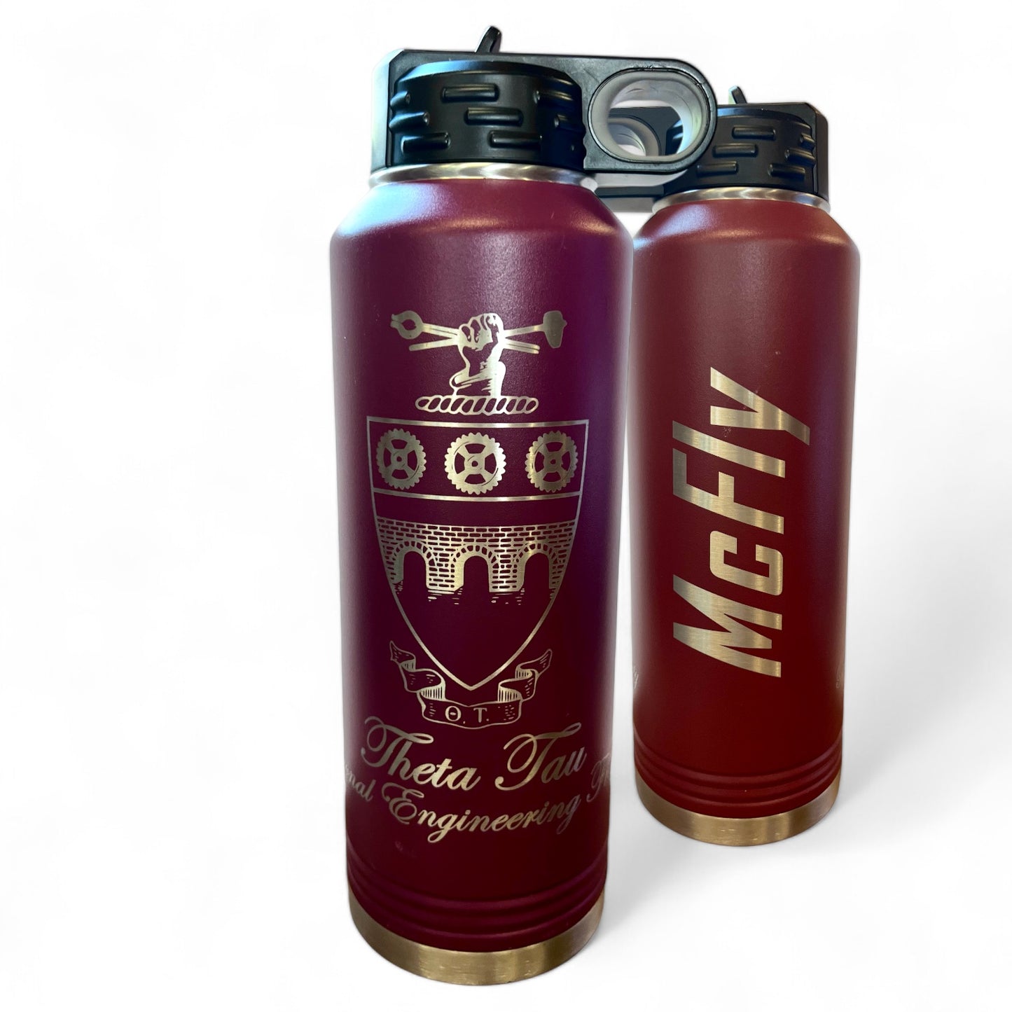 Theta Tau Engraved 40oz Water Bottle