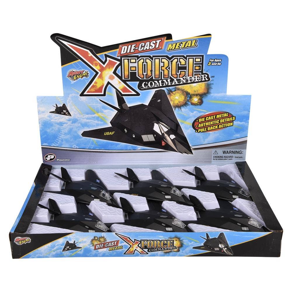 F-117 Nighthawk 8" Die-Cast Pull Back Toy