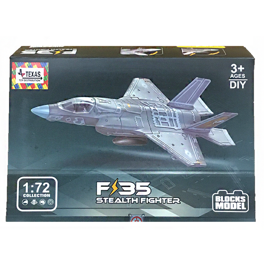 F-35 Fighter Jet Building Block Set (1:72 Scale)