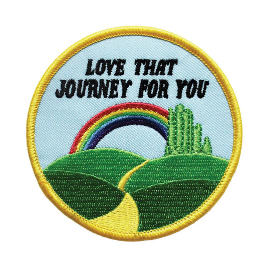 Love That Journey Embroidered Patch (Iron On Backing)